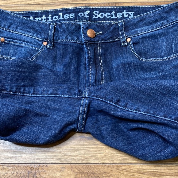 Articles of Society Kendra Baby Boot-cut Deep Sea Jeans - Picture 12 of 13